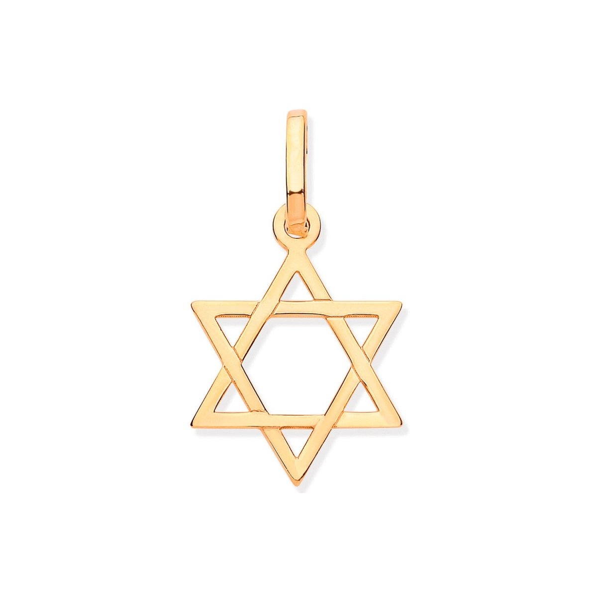 9ct Yellow Gold Star of David Pendant – Timeless & Meaningful - Samuel Perry
