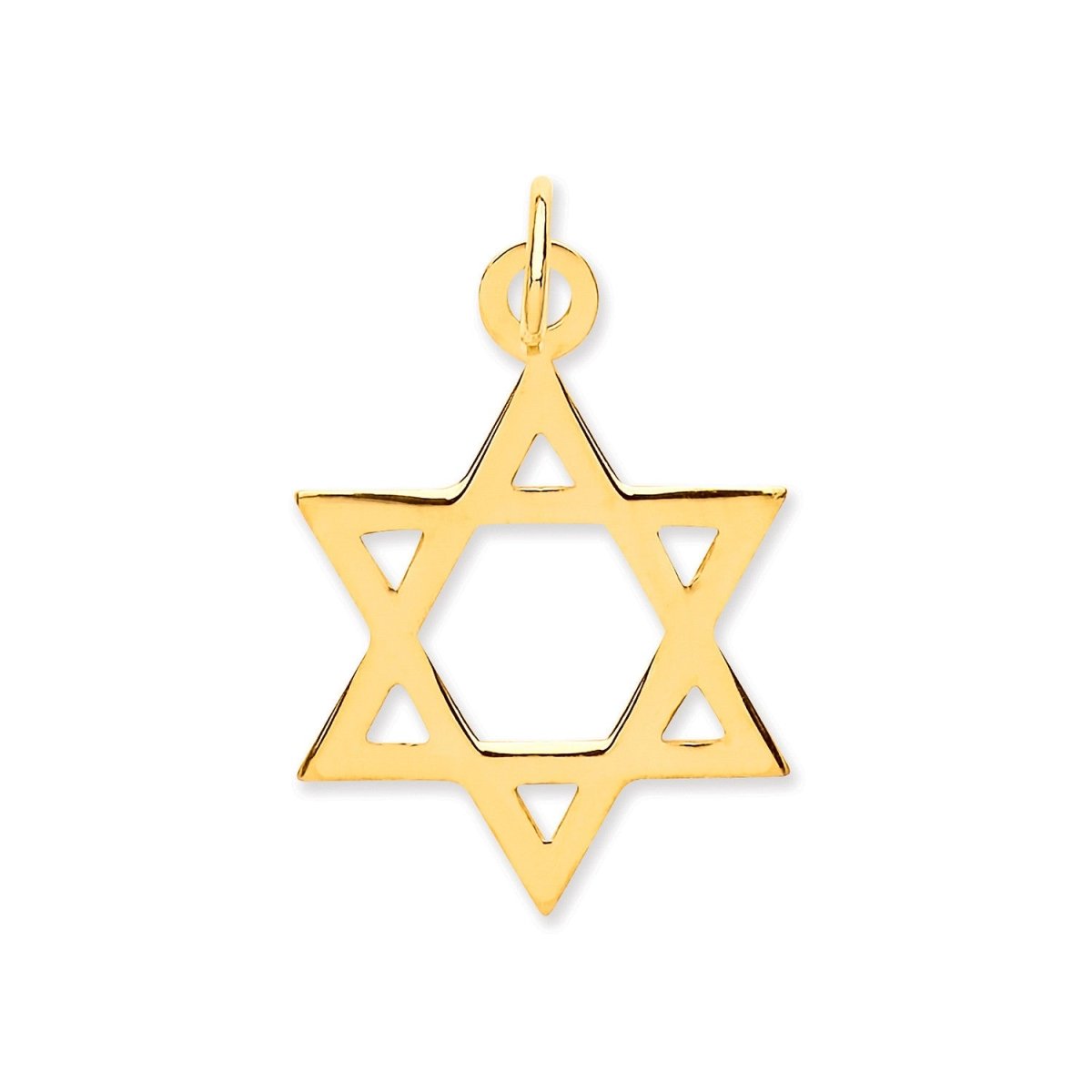 9ct Yellow Gold Star of David Pendant – Timeless & Symbolic - Samuel Perry