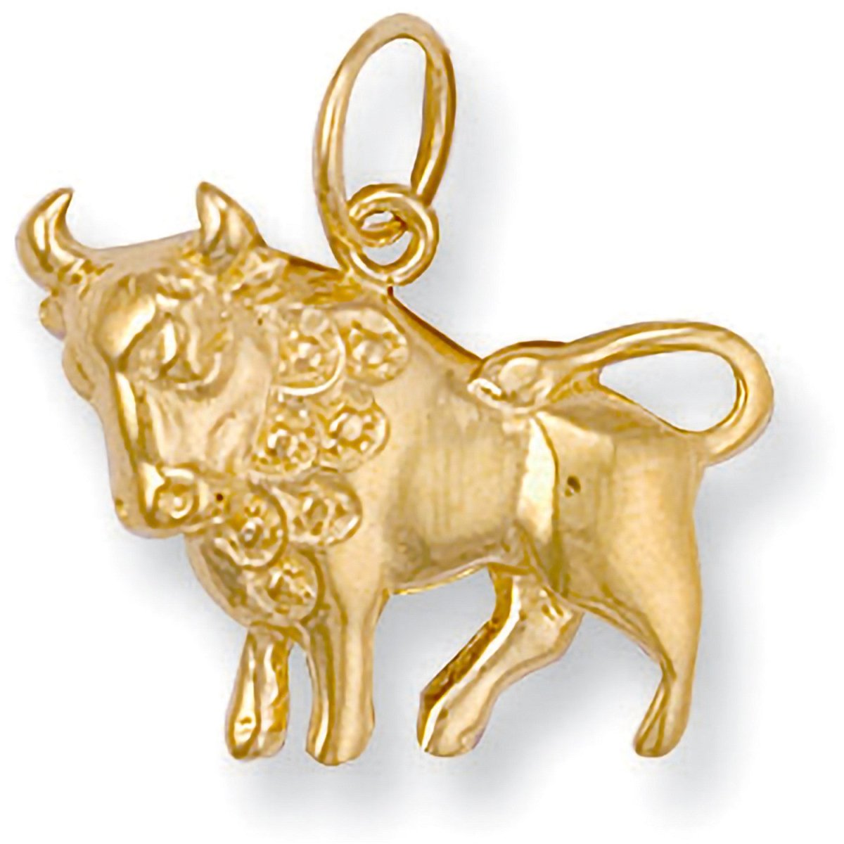 9ct Yellow Gold Tauras Zodiac Pendant – Strong Elegance - Samuel Perry
