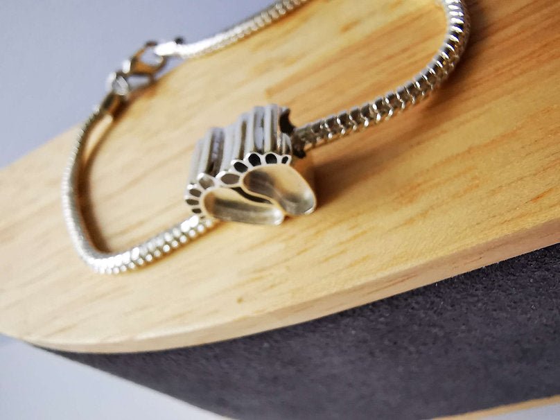 Baby Foot Memorial Charm in Sterling Silver - Samuel Perry