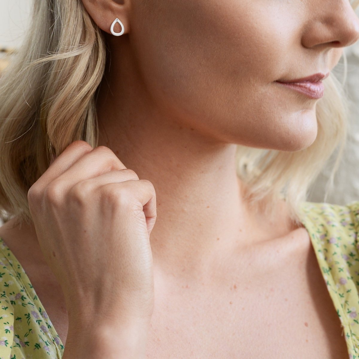 Diamond Amulet Teardrop Earrings - Samuel Perry