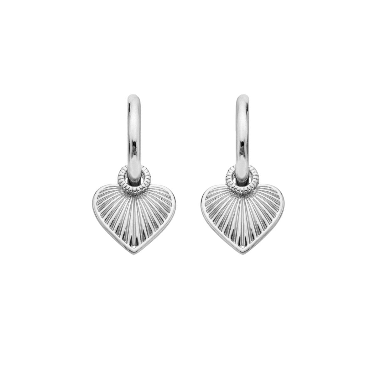 Essence Heart Huggie Earrings - Samuel Perry
