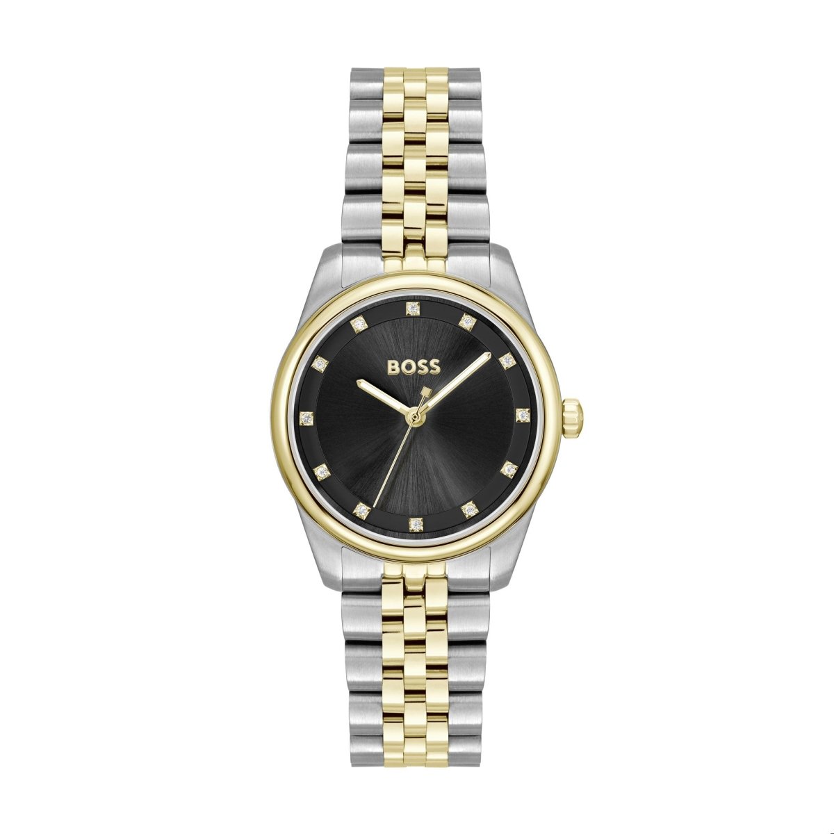 Graceful Two Tone Crystal Ladies Watch - Samuel Perry