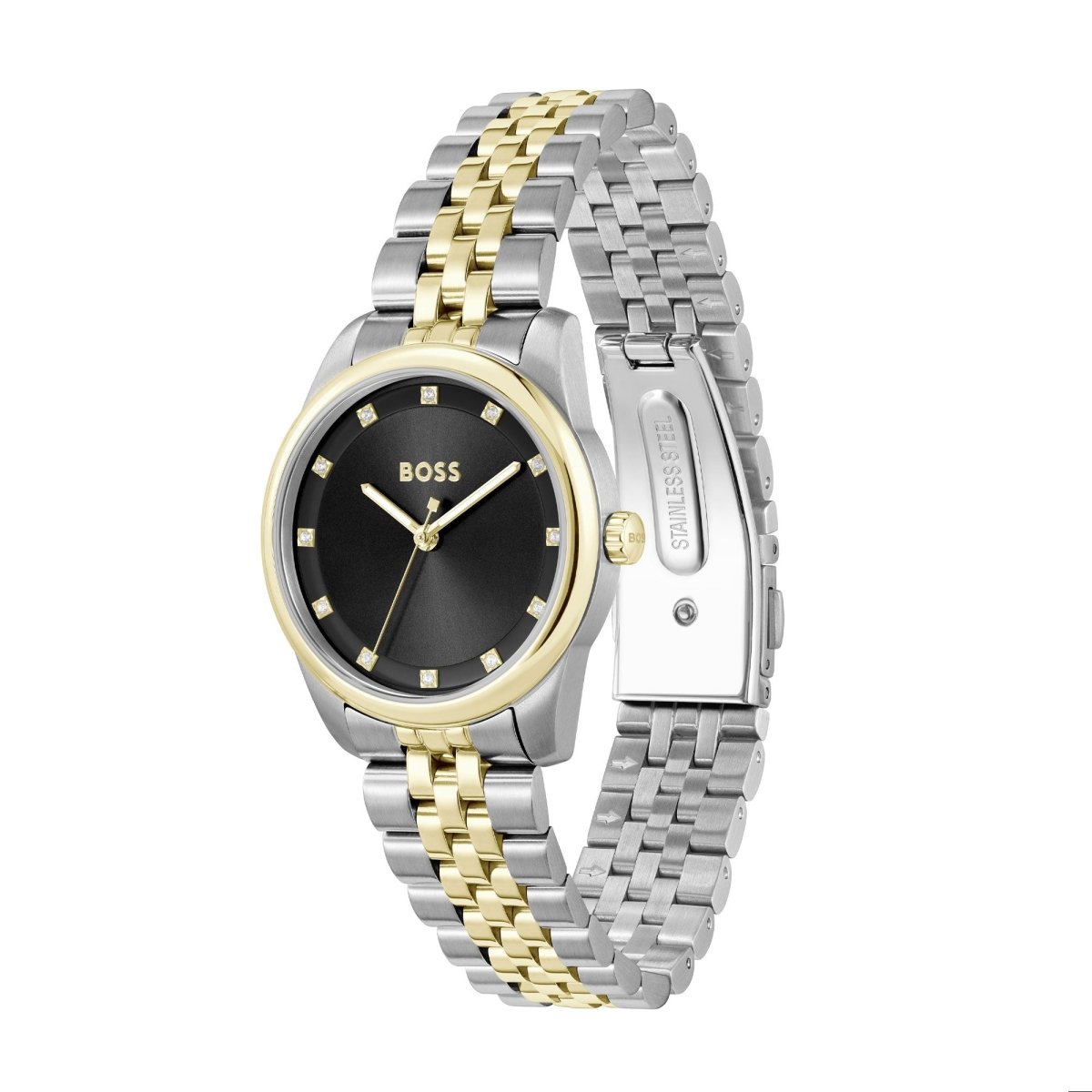 Graceful Two Tone Crystal Ladies Watch - Samuel Perry