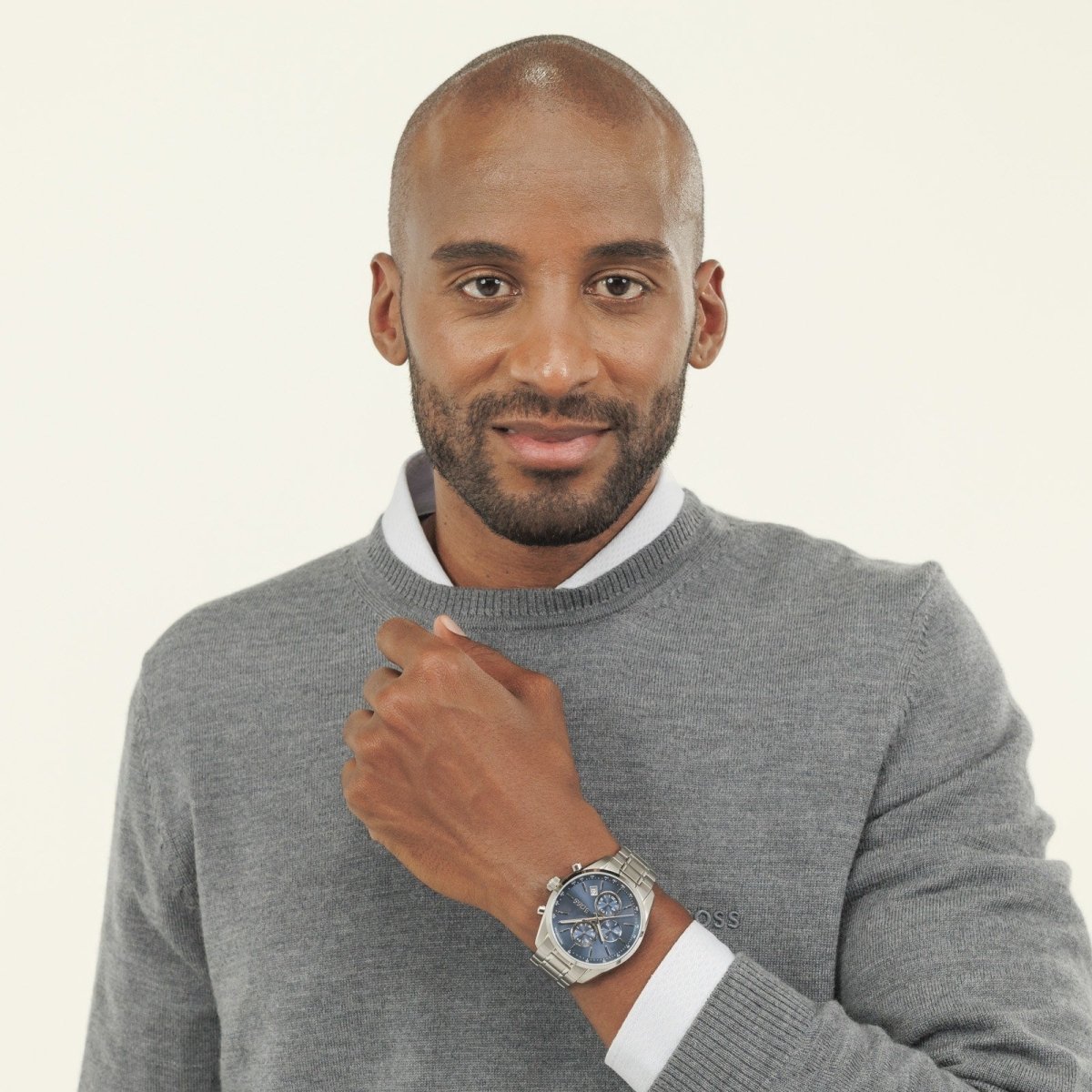 Grand Prix Mens Watch 44.5mm Blue - Samuel Perry