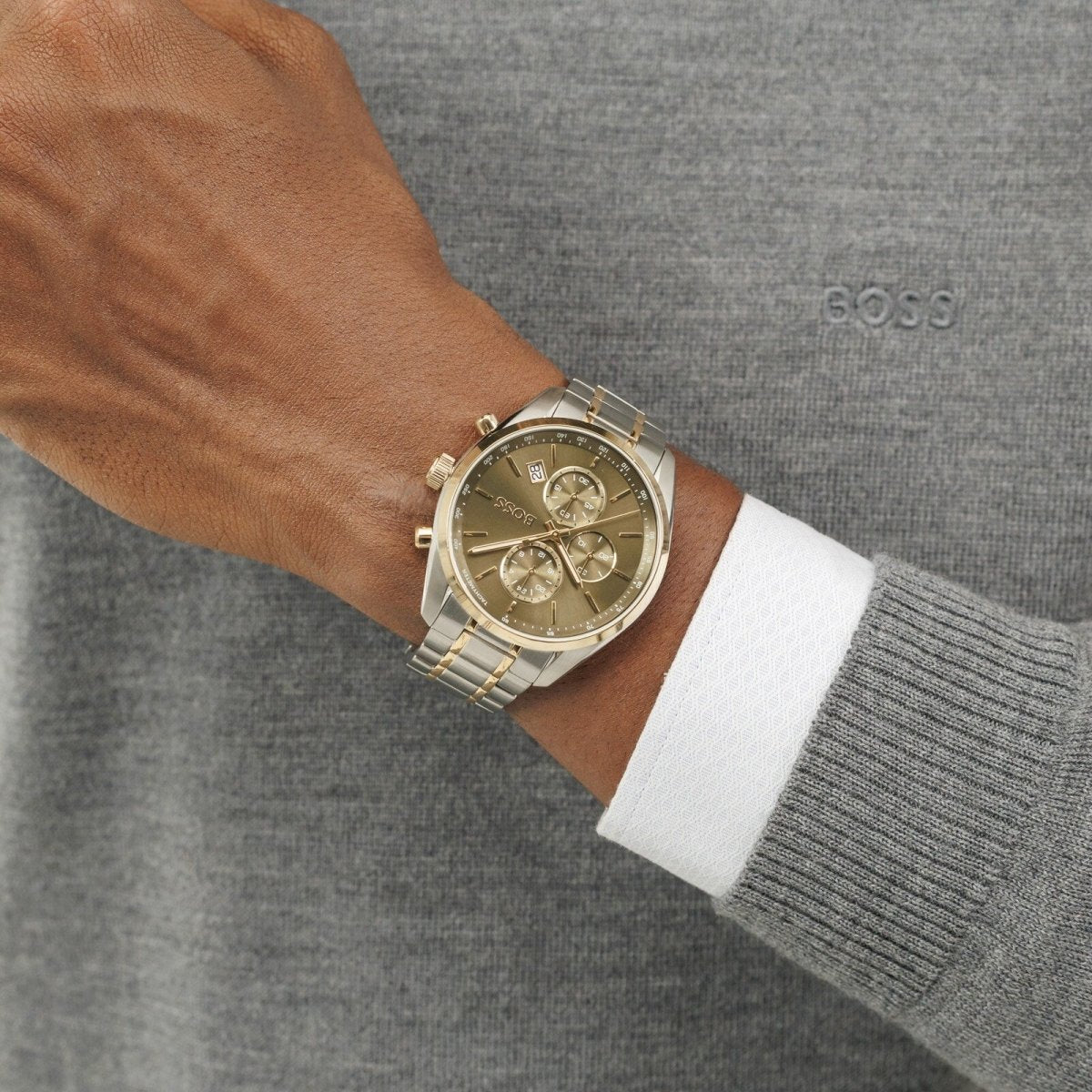 Grand Prix Mens Watch 44.5mm Green - Samuel Perry