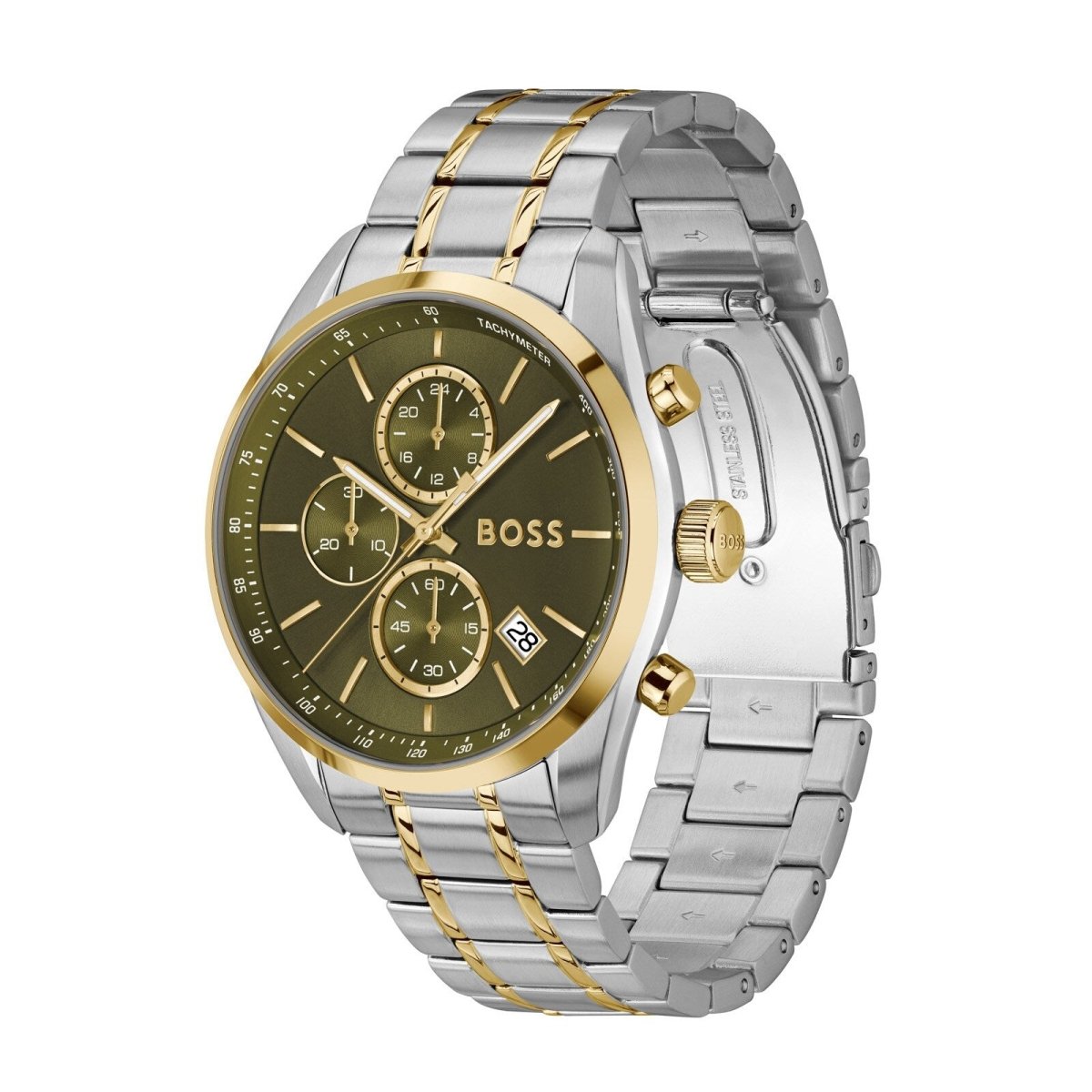 Grand Prix Mens Watch 44.5mm Green - Samuel Perry