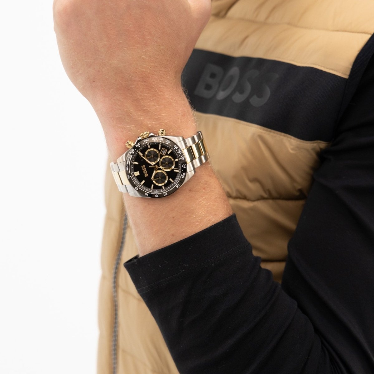 Hero Chronograph Quartz 44mm Mens Watch Black - Samuel Perry