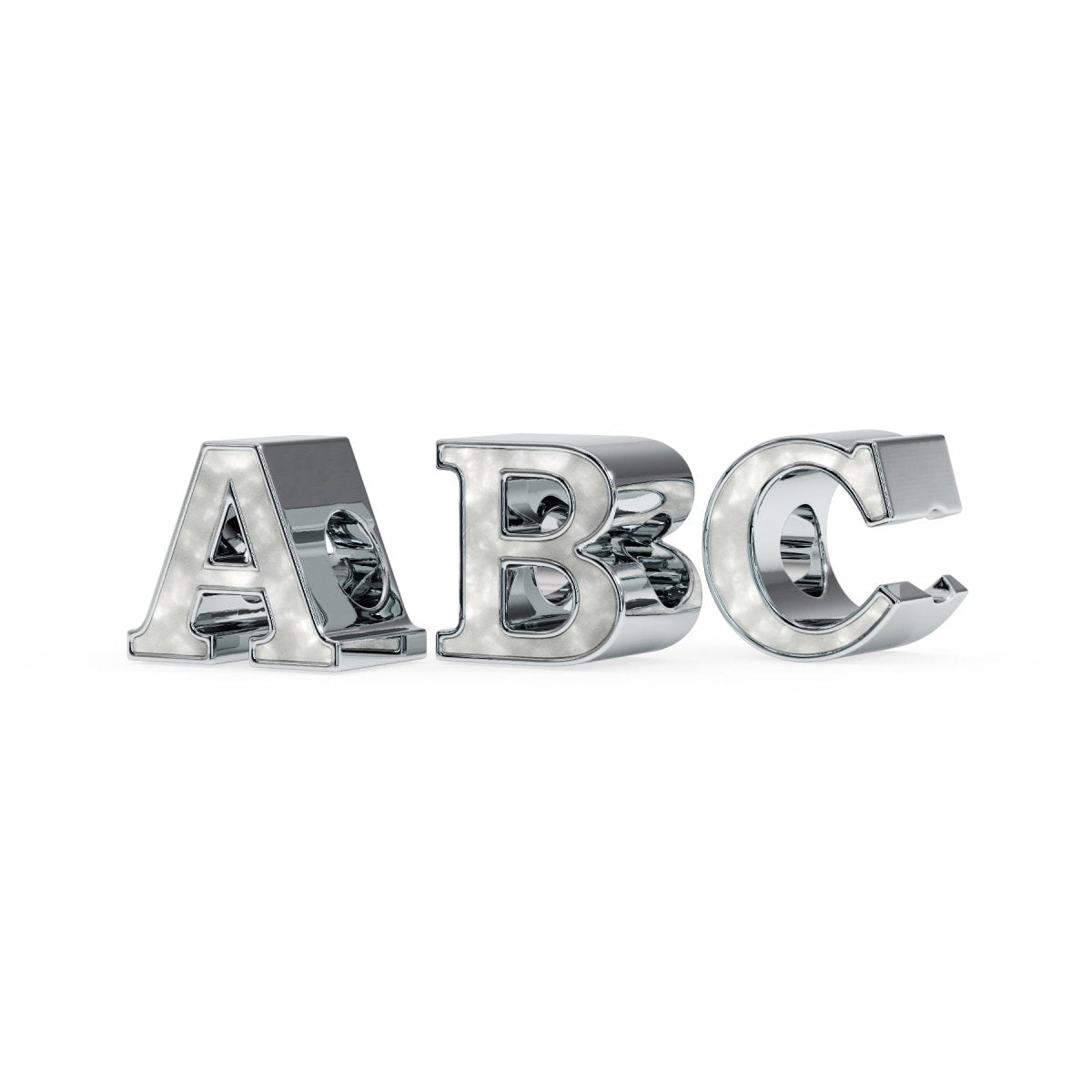 Initial Memorial Charm in Sterling Silver - Samuel Perry