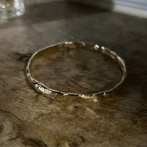 Luna 18ct Yellow Gold Bangle - Samuel Perry