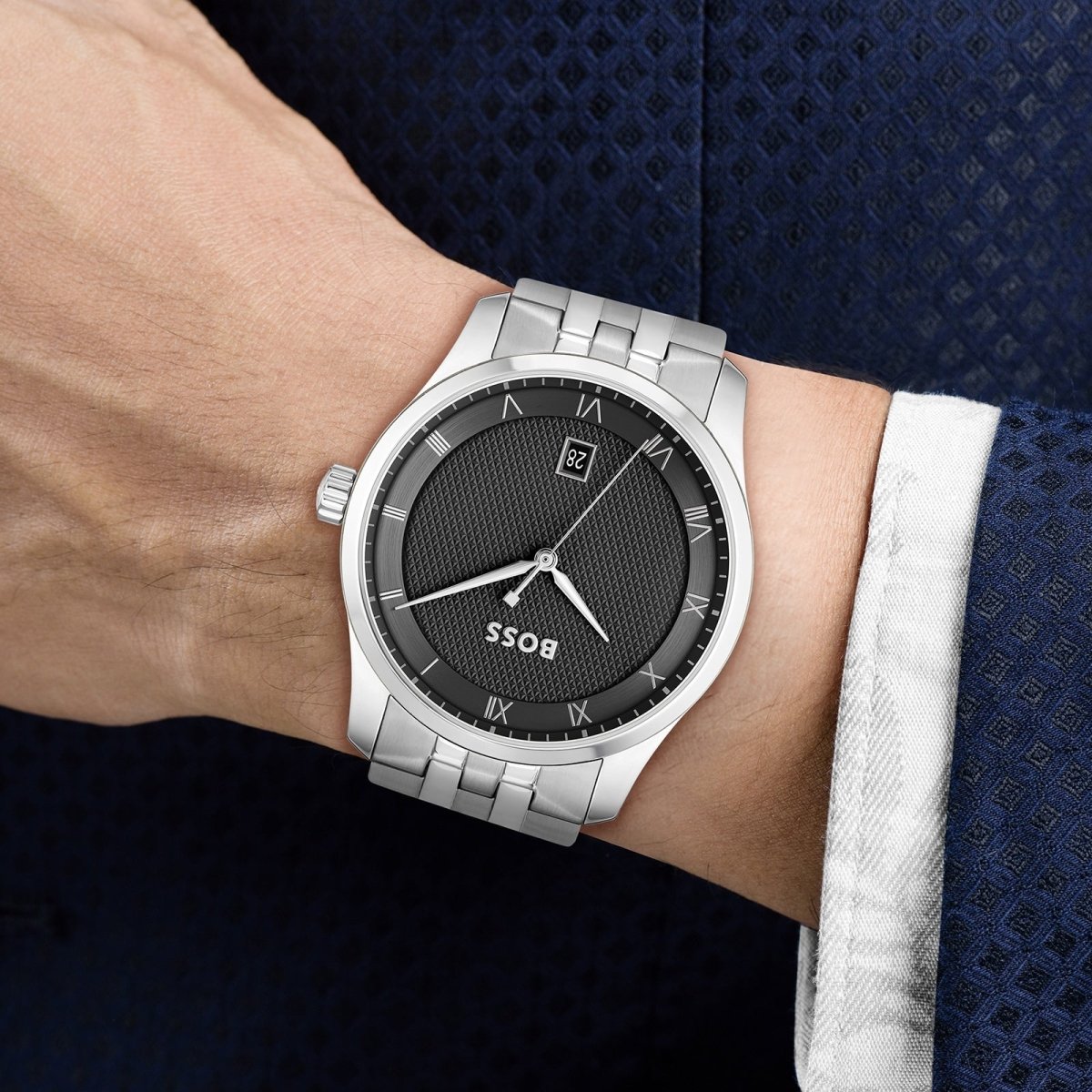 Principle Black Dial 40mm Mens Watch - Samuel Perry
