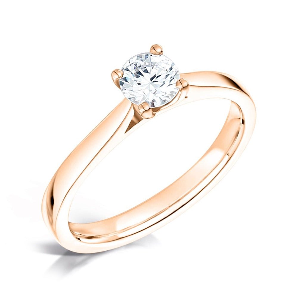 Solitaire Four - Claw Paperclip Engagement Ring - Samuel Perry