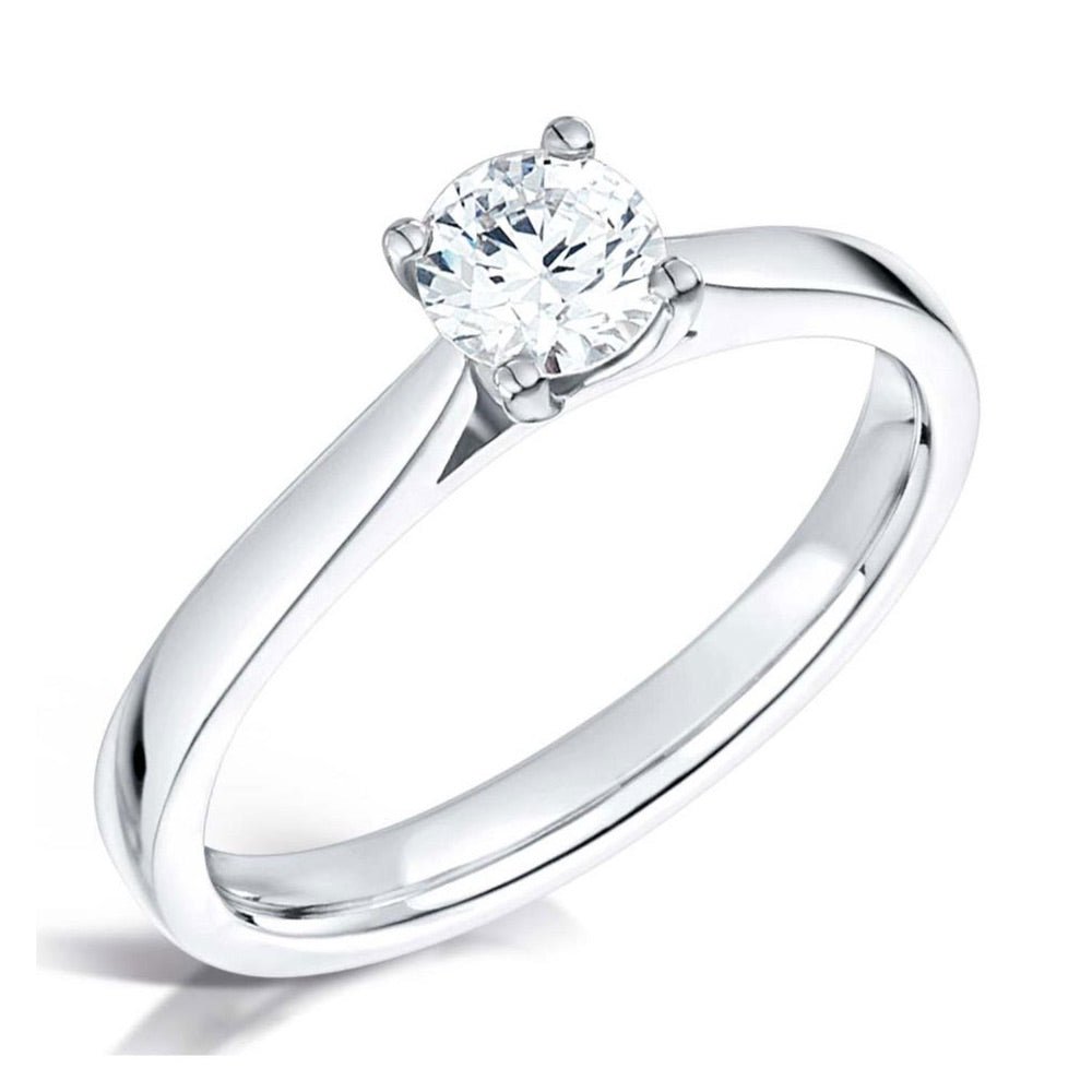 Solitaire Four - Claw Paperclip Engagement Ring - Samuel Perry