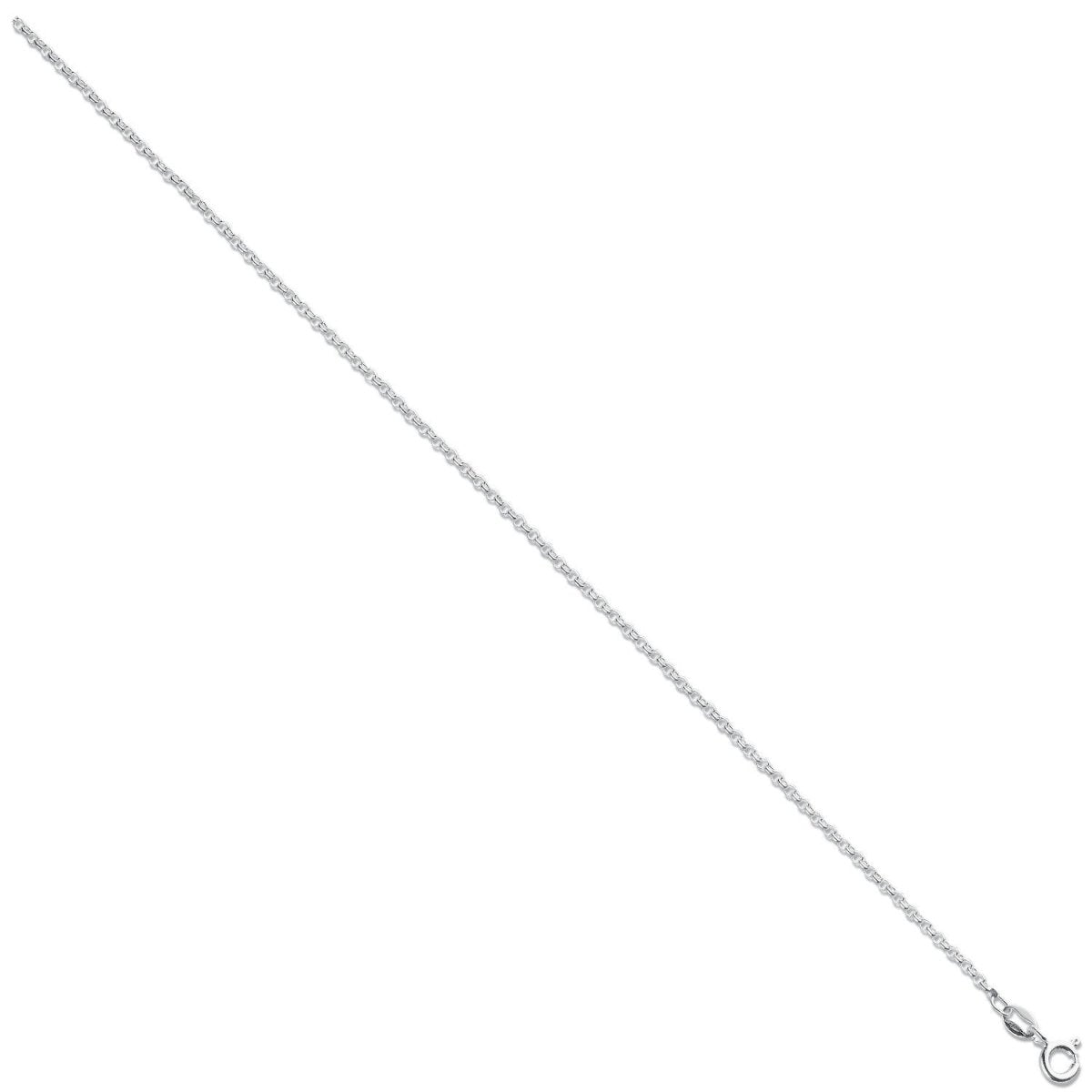 Catena 18 Pollici Calibro 2 Mm Stile Belcher In Argento Sterling - Foto 9