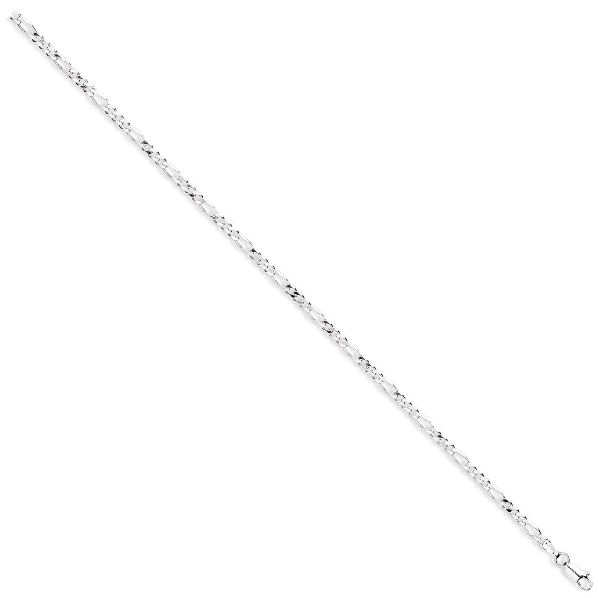 Sterling Silver 3mm Elegant Figaro Chain - Samuel Perry