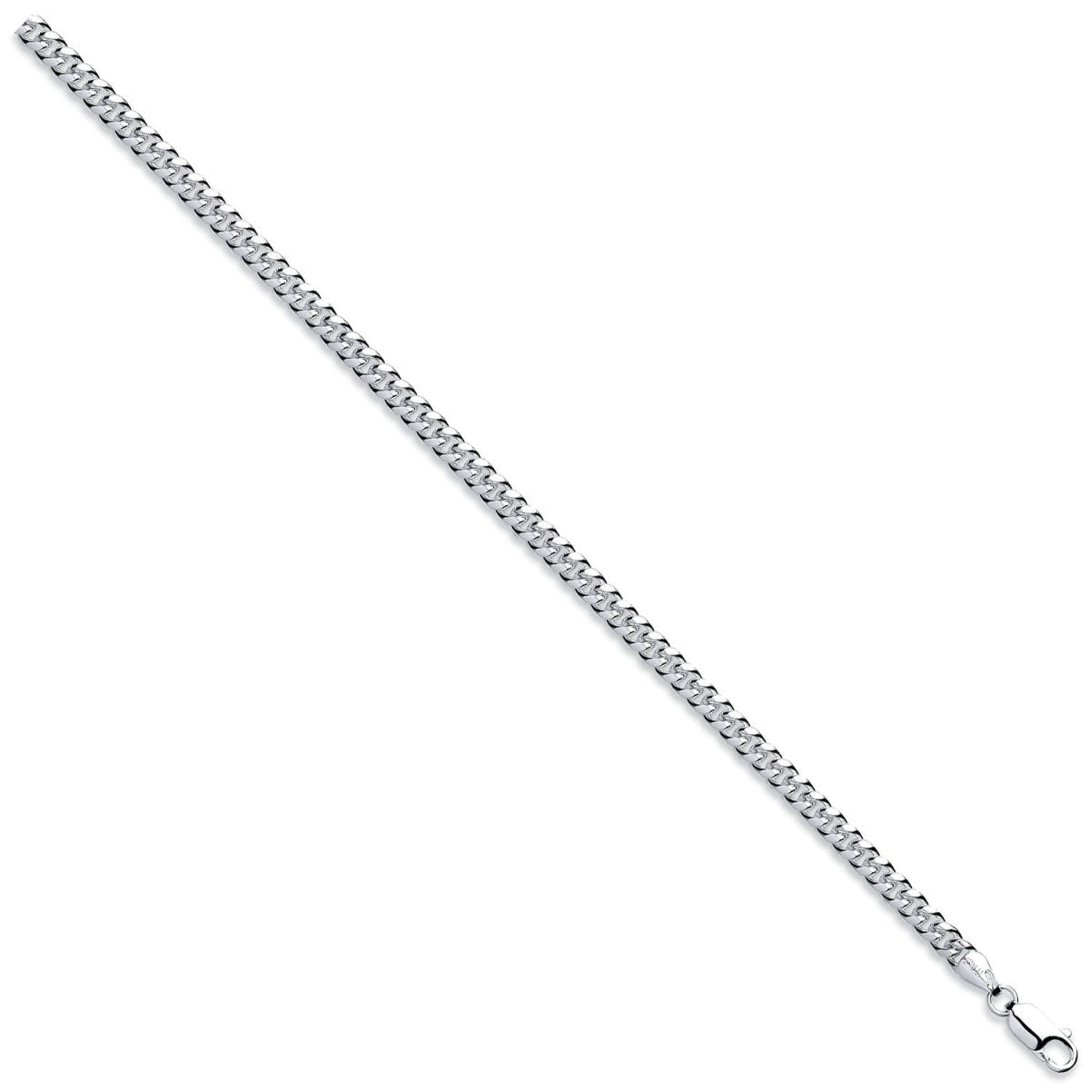 Sterling Silver 5mm Dome Cuban Link Bracelet - Samuel Perry