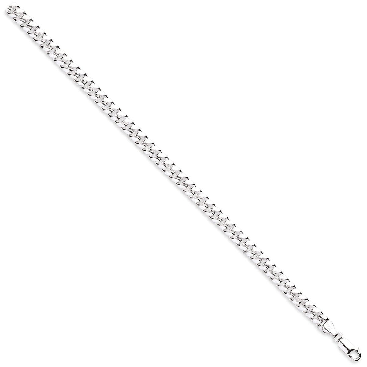 Sterling Silver 6.5mm Elegant Dome Cuban Link Chain & Bracelet - Samuel Perry