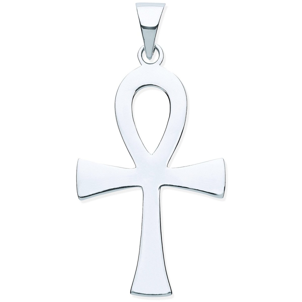 Sterling Silver Ankh Cross Pendant – Key of Life - Samuel Perry