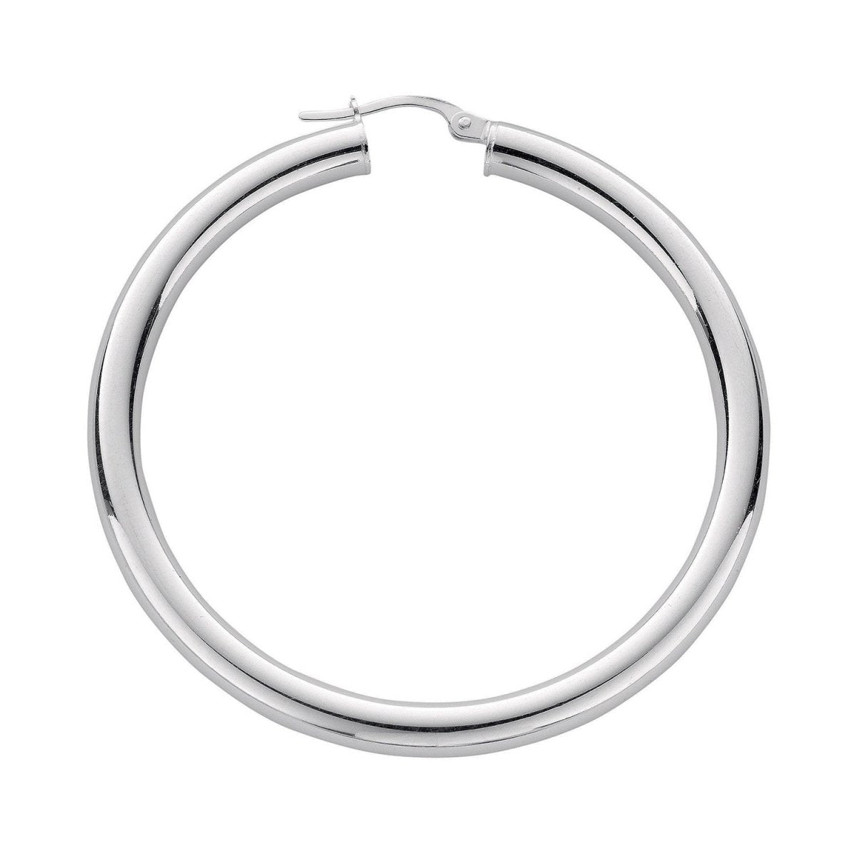 Sterling Silver Classic Hoop Earrings - Samuel Perry