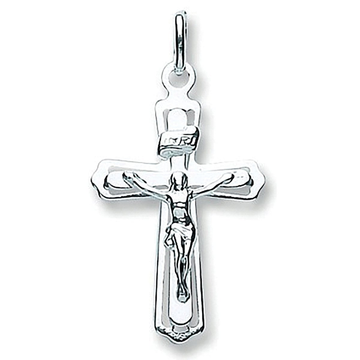 Sterling Silver Cut - Out Crucifix Pendant – Timeless Devotion - Samuel Perry