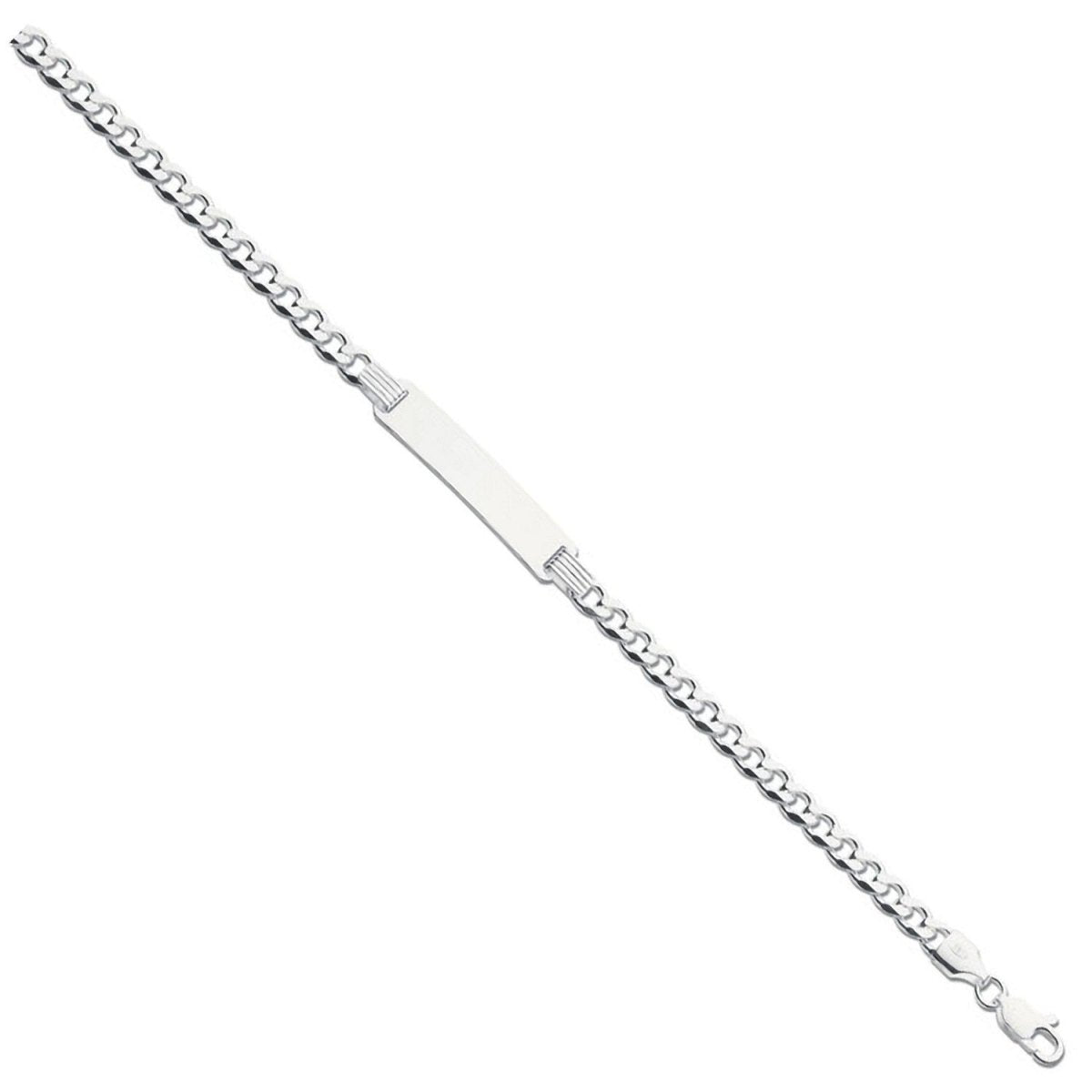 Sterling Silver ID Baby 6" & Ladies 7" Bracelet - Samuel Perry