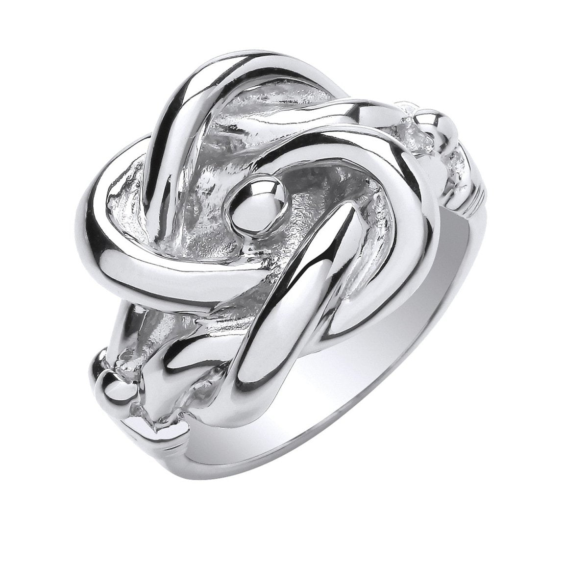 Sterling Silver Large Knot Ring - Samuel Perry