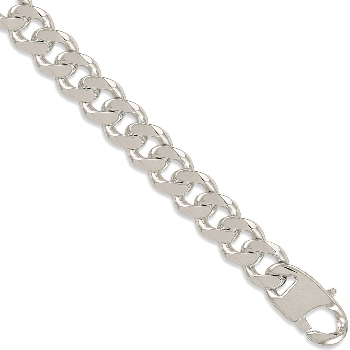 Sterling Silver Luxury 19.7mm Curb Chain - Samuel Perry