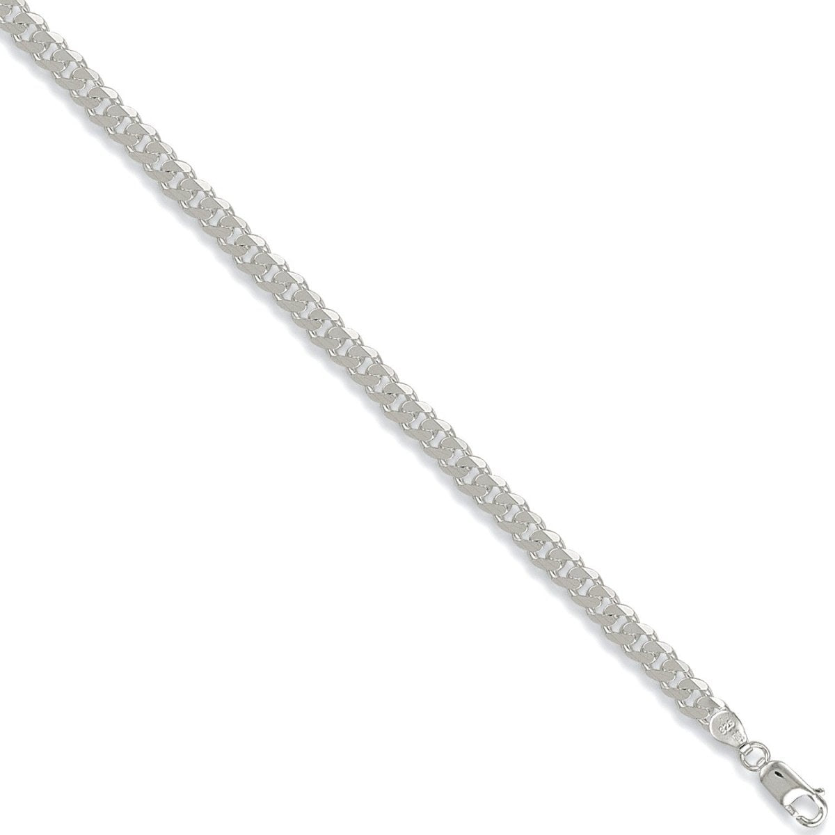 Sterling Silver Luxury 5.4mm Curb Chain - Samuel Perry