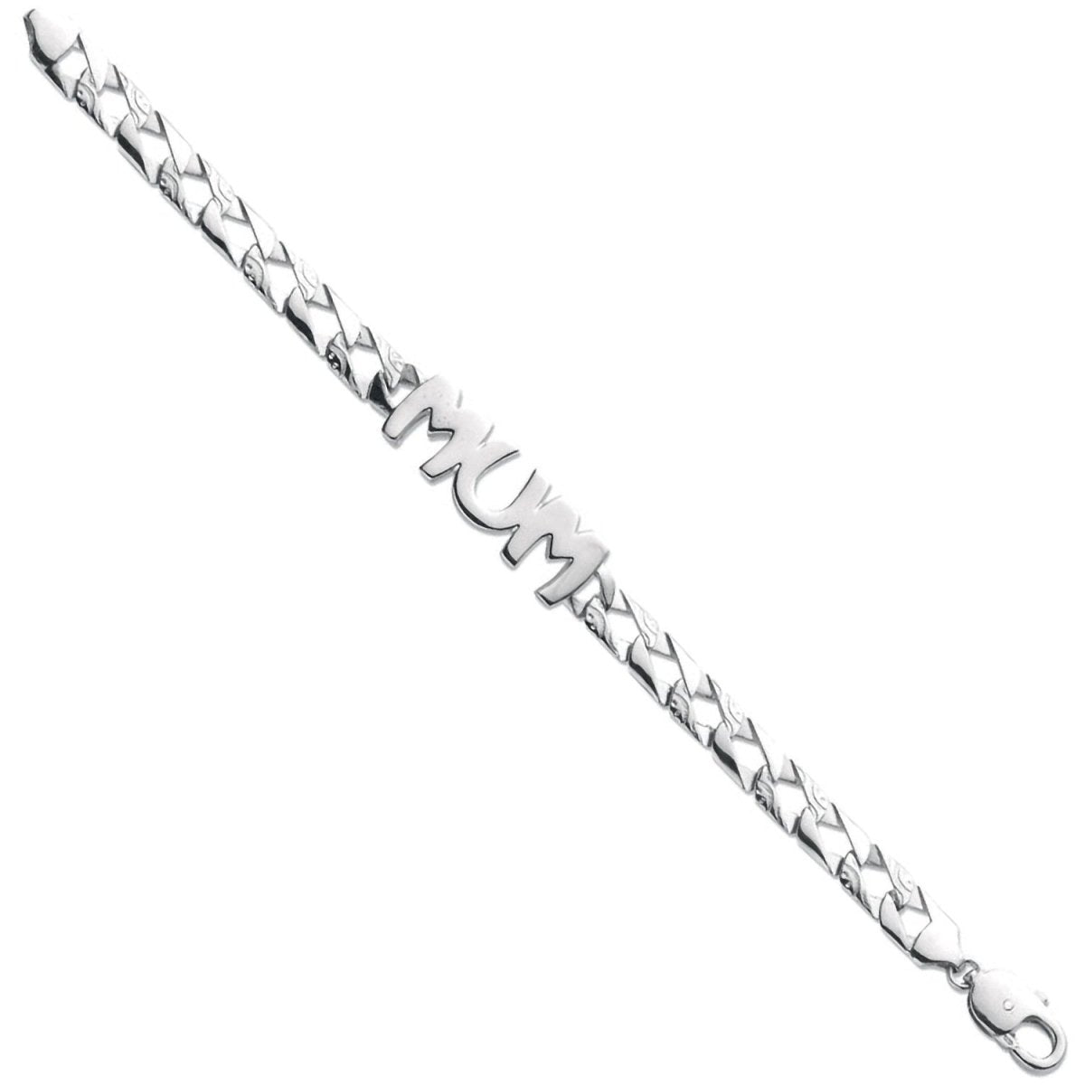 Sterling Silver Luxury Mum Bracelet - Samuel Perry