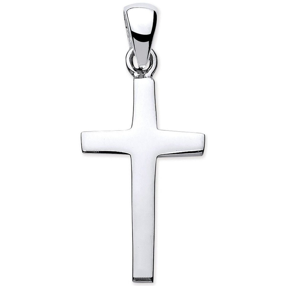 Sterling Silver Solid Plain Cross – Understated Elegance - Samuel Perry