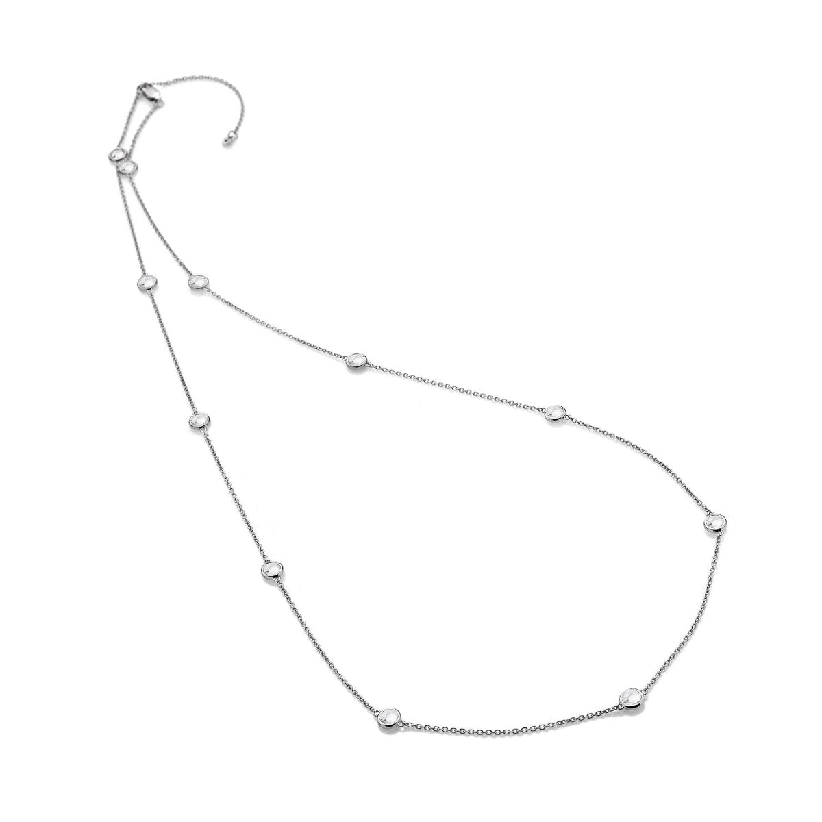 Tender White Topaz Intermittent Necklace - 60cm - Samuel Perry