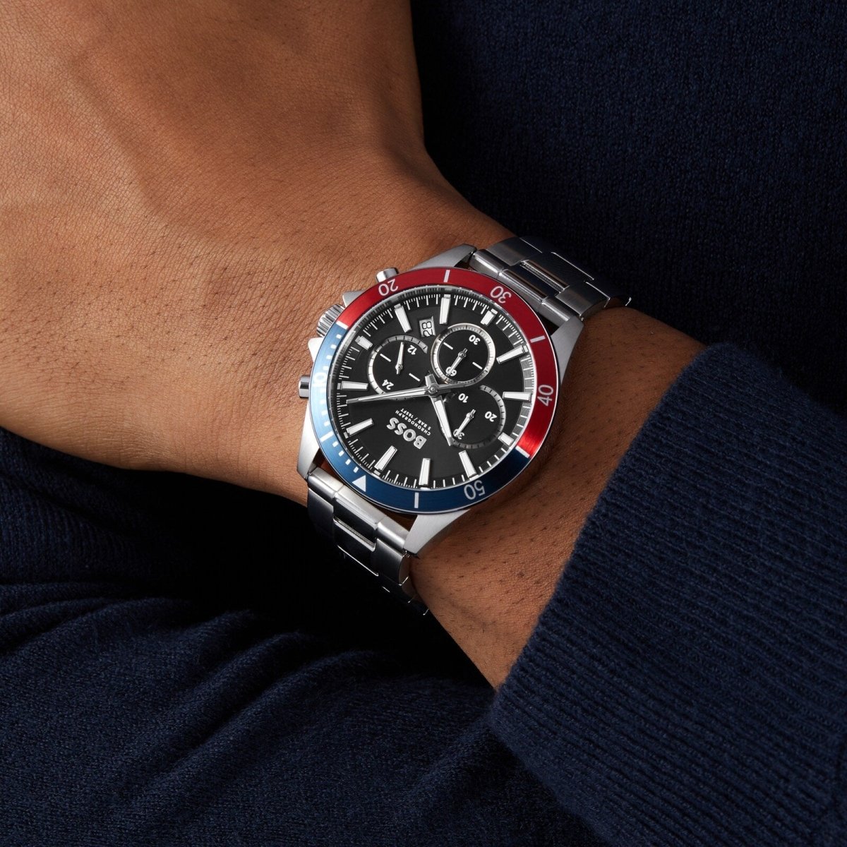 Troper Stainless Steel 45mm Mens Watch - Samuel Perry