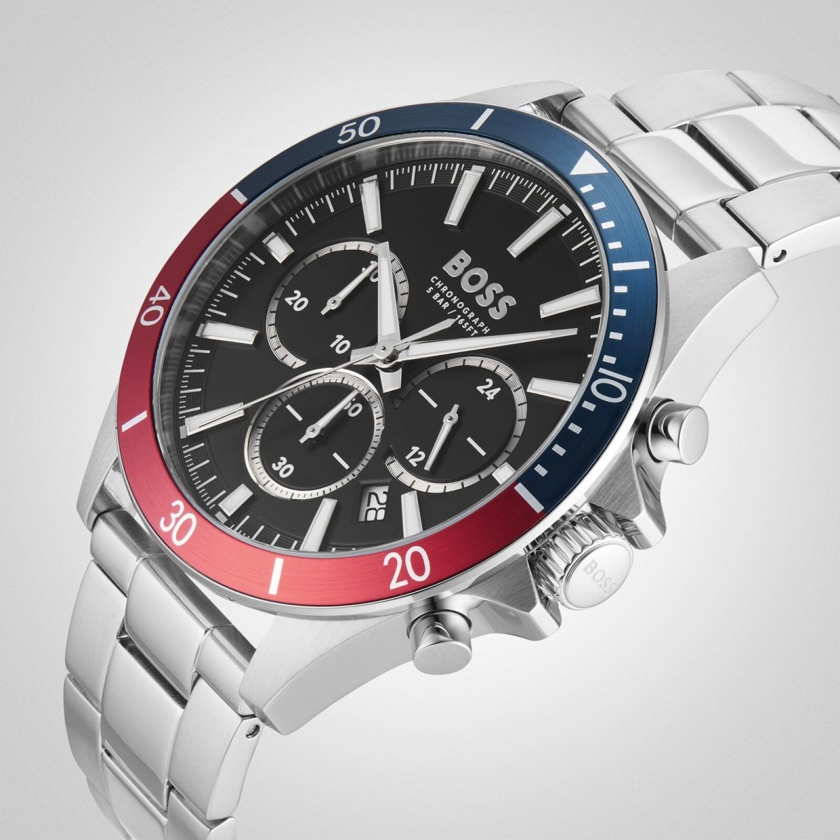 Troper Stainless Steel 45mm Mens Watch - Samuel Perry