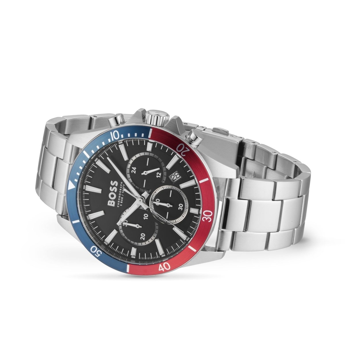 Troper Stainless Steel 45mm Mens Watch - Samuel Perry