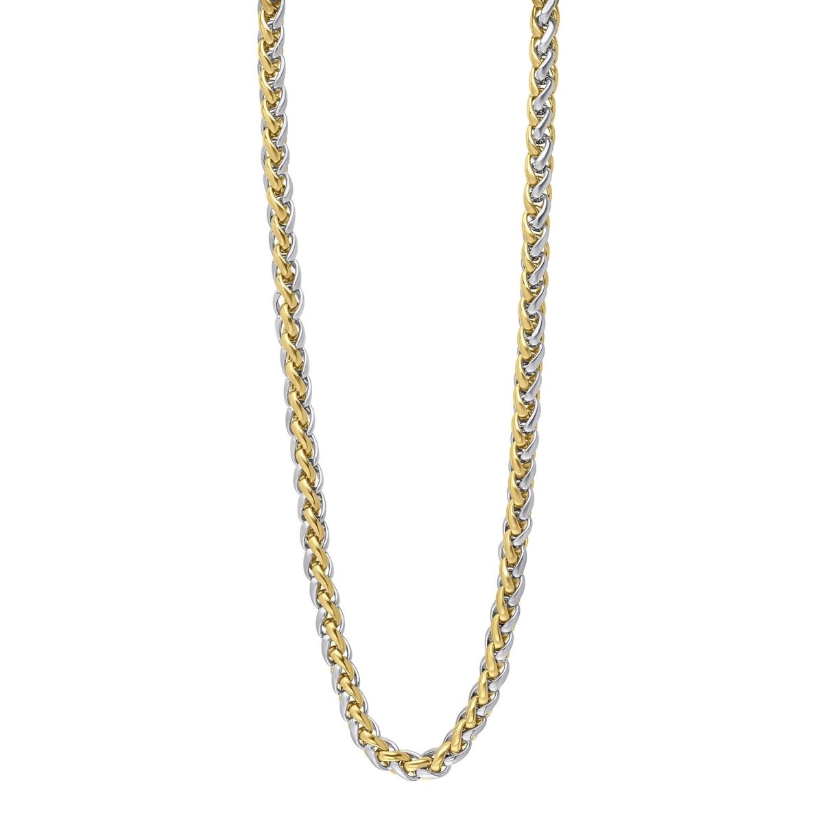 Two Tone Spiga Link Necklace - Samuel Perry