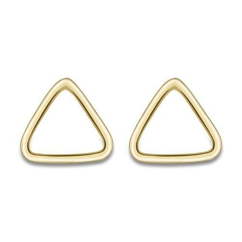 9ct GOLD Earrings shops Women's Open Triangle Studs 20mm 1.10g GIFT BOX